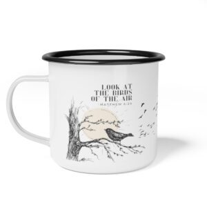 Birds of the Air Enamel Camp Cup