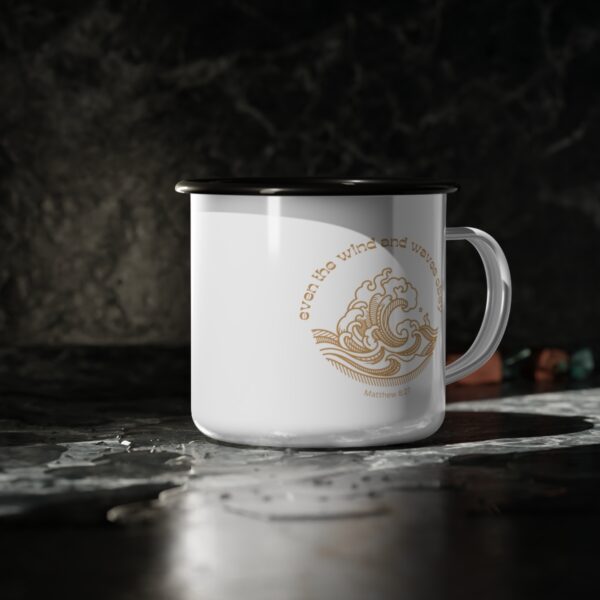 Even the Wind and Waves Obey Enamel Camp Cup - Image 4