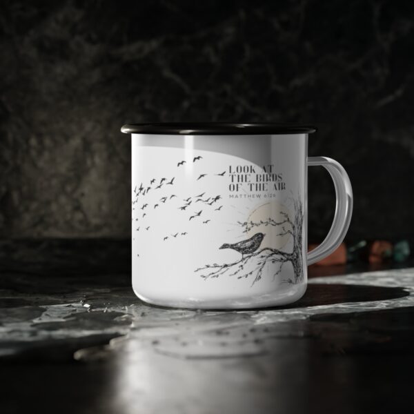 Birds of the Air Enamel Camp Cup - Image 4