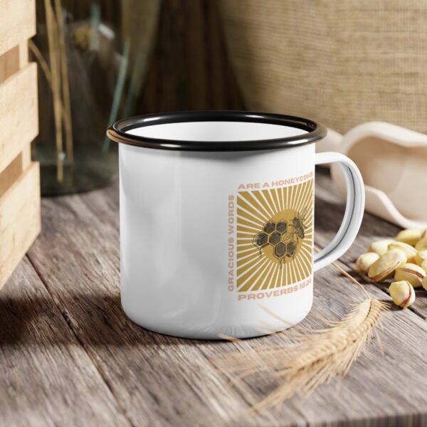 Word Like Honeycomb Enamel Camp Cup - Image 5