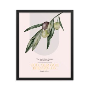 Then the Earth Will Yield Its Harvests FRAMED Poster