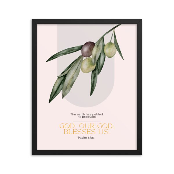 Then the Earth Will Yield Its Harvests FRAMED Poster
