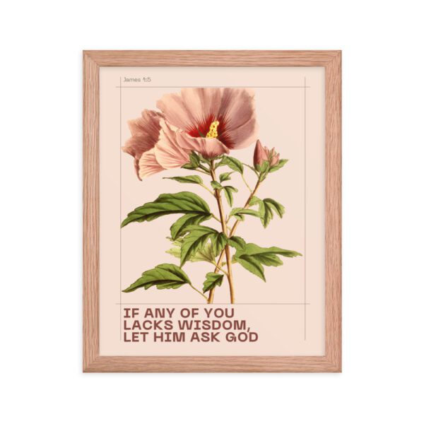 If Any of You Lacks Wisdom FRAMED Poster - Image 3