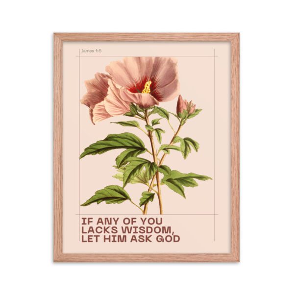 If Any of You Lacks Wisdom FRAMED Poster - Image 4