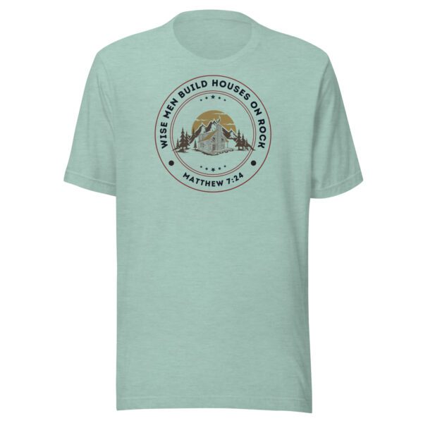Wise Men Build on Rock T-Shirt - Image 2