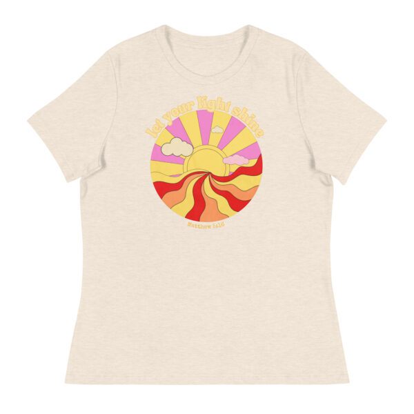 Let Your Light Shine Women's Relaxed T-Shirt - Image 3